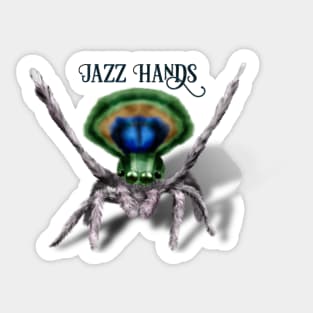 Cute Peacock Spider Digital Art Sticker